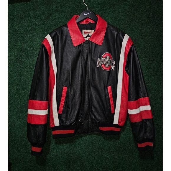 Ohio State Buckeyes Leather Varsity Jacket - Picture 2 of 9